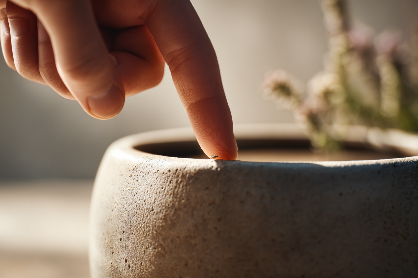 test-vlhkosti-substratu-prst-v-kvetinaci-zimni-pece-o-pokojovky