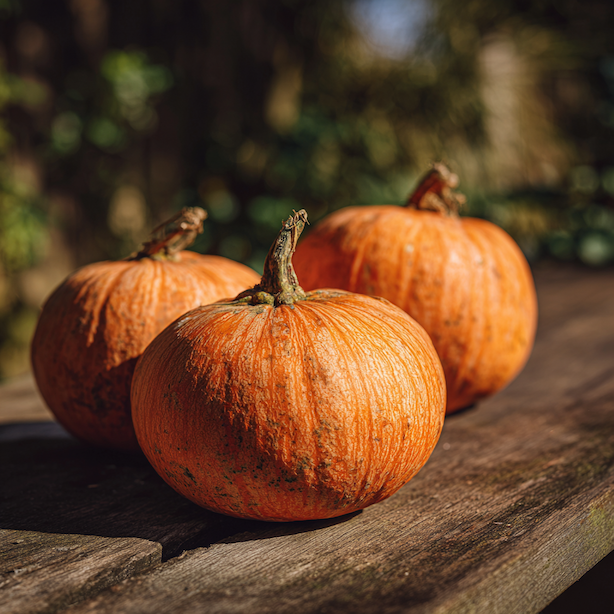 tykev-racer-plus-f1-halloween-oranzove-kulate-plody-na-drevenem-stole-ve-slunecnim-svetle