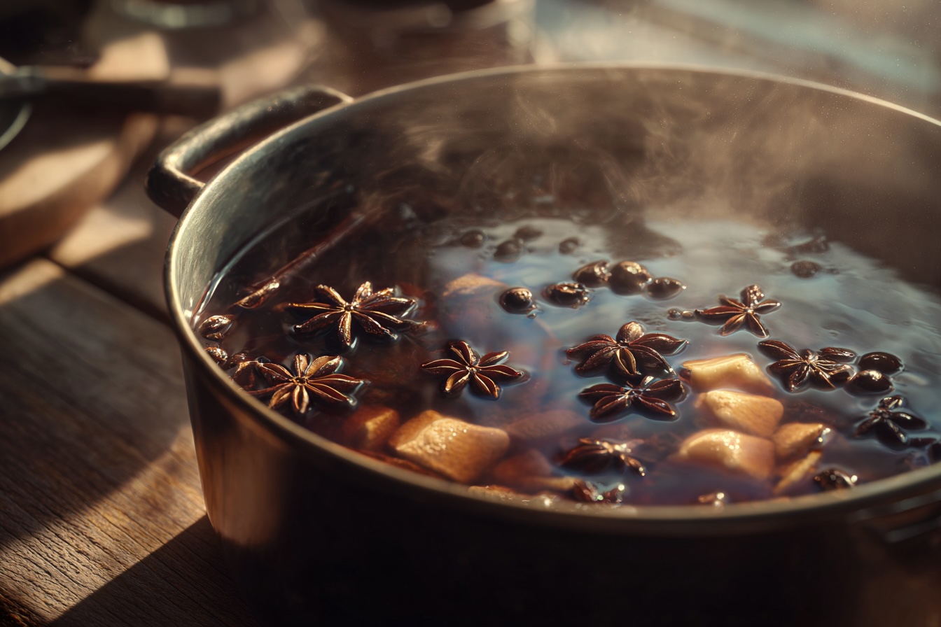 vareni-zimniho-sirupu-v-hrnci-pernikove-koreni-badyan-skorice-pomerancova-kura