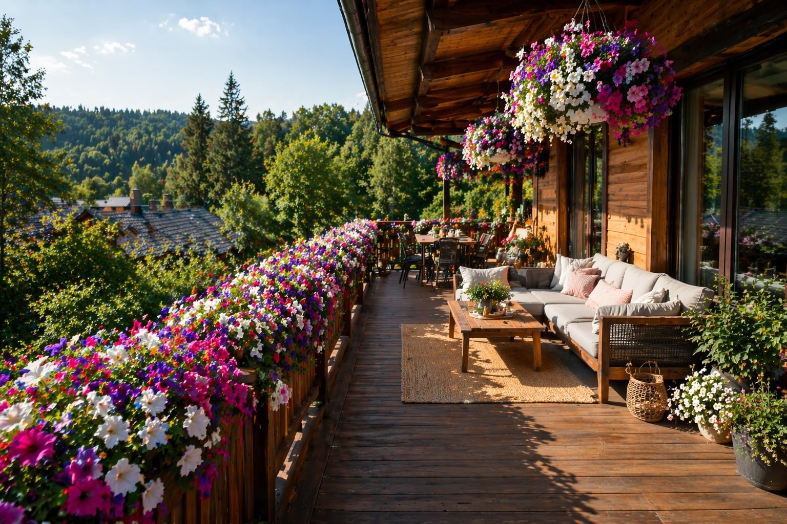 velky-balkon-drevene-chalupy-se-surfinemi-prirozeny-previs-a-pohodova-letni-atmosfera