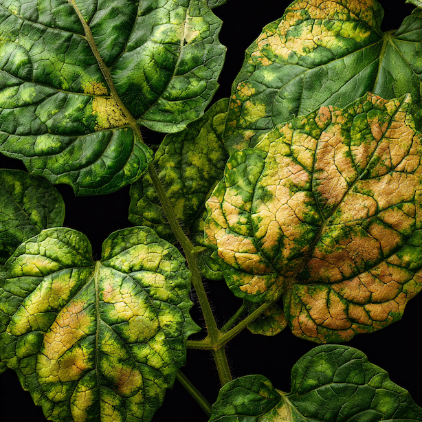 virova-choroba-zeleniny-mozaika-listu-rajcete-zlutozelene-zbarveni