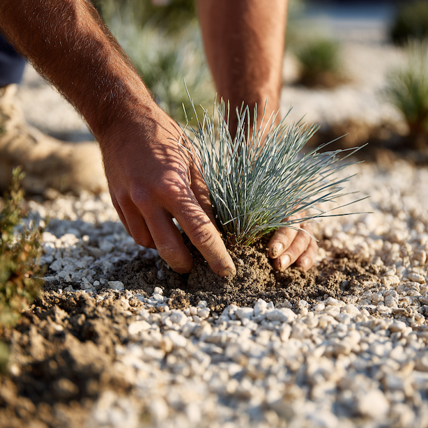 vysadba-kostravy-festuca-glauca-do-sterkoveho-zahonu-propustna-puda