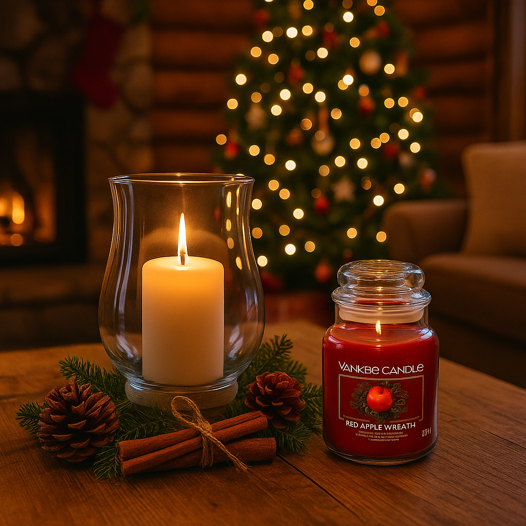 yankee-candle-red-apple-wreath-a-bila-svicka-v-horskem-srubu-vanocni-atmosfera