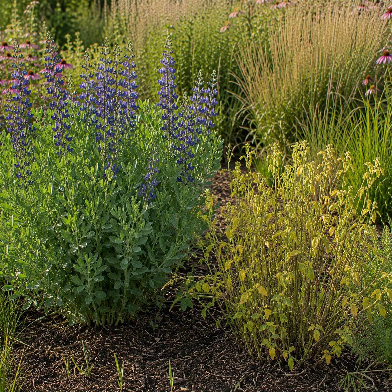 zdrava-a-oslabena-baptisie-baptisia-v-prirodni-vysadbe