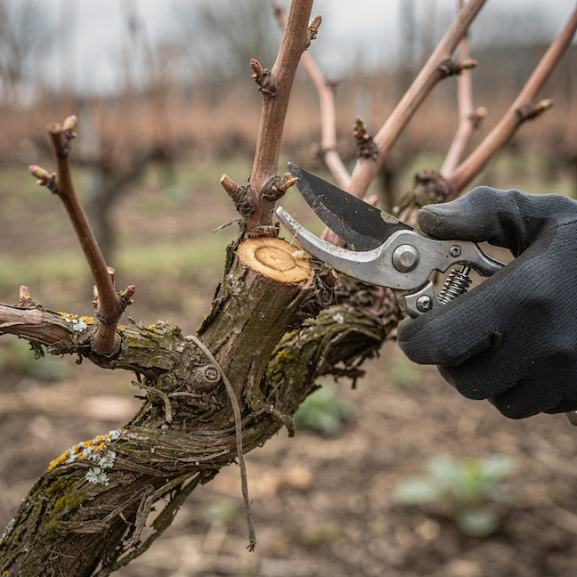 zimni-rez-vinne-revy-vitis-vinifera-odstraneni-stareho-vyhonku-nuzkami-detail-rezu