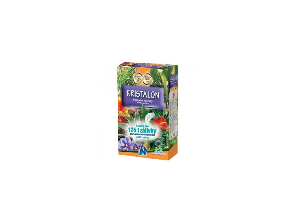 Kristalon pro pokojové rostliny 0,25 kg – speciální hnojivo pro podporu zdravého růstu, hustého olistění a vitality pokojových rostlin.