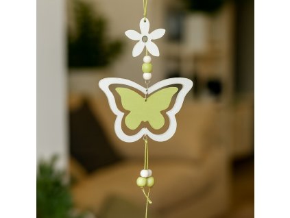 zaves-dreveny-motyl-bilozeleny-jarni-dekorace