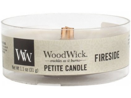 Woodwick Fireside svíčka Petite