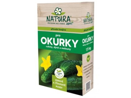 NATURA Přírodní hnojivo pro okurky, cukety a dýně 1,5 kg – přírodní hnojivo pro podporu růstu, úrody a kvality plodové zeleniny.