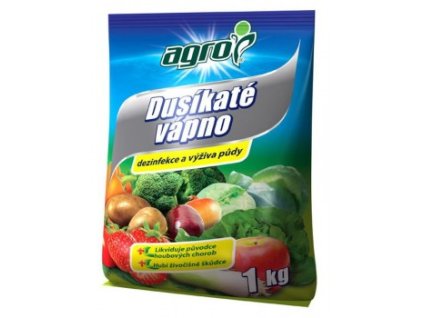 AGRO Dusíkaté vápno 1 kg – granulované hnojivo pro úpravu půdy, dezinfekci a výživu rostlin, ideální pro zeleninu, ovocné stromy, okrasné rostliny a jehličnany.