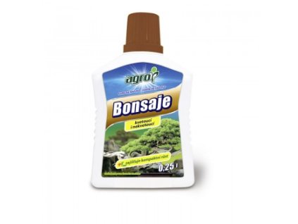 AGRO Kapalné hnojivo pro bonsaje 0,25 l – speciální kapalné hnojivo pro bonsaje, podporující zdravý růst a husté olistění.