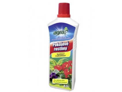 AGRO Kapalné hnojivo pro pokojové rostliny 0,5 l – kapalné hnojivo pro podporu růstu, husté olistění a vitalitu všech druhů pokojových rostlin.