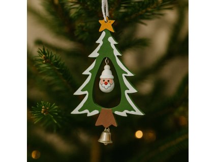 zavesny-stromecek-zeleny-s-hlavickou-santy-na-stromku