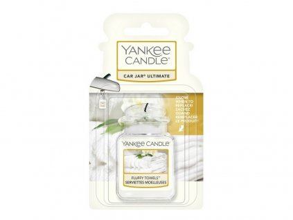 Yankee Candle Car Jar Ultimate 'Fluffy Towels' - gelová vonná visačka do auta