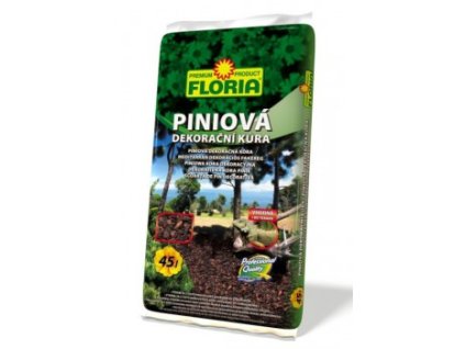 FLORIA Piniová dekorační kůra 45 l – přírodní kůra pro ochranu půdy, udržení vlhkosti a dekoraci zahradních ploch a záhonů.