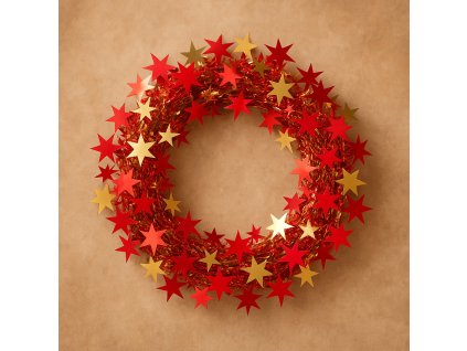 retizek-cervene-a-zlate-hvezdicky