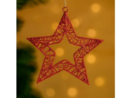 zavesna-hvezda-cervena-mala-vypletana-20cm