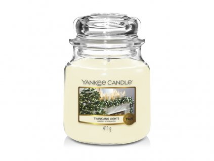 VONNÁ SVÍČKA YANKEE CANDLE 'TWINKLING LIGHTS' CLASSIC STŘEDNÍ