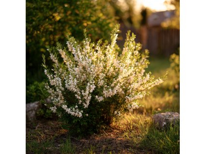 cilimnik white lion cytisus white lion bile motylicovite kvety na kompaktnim keri