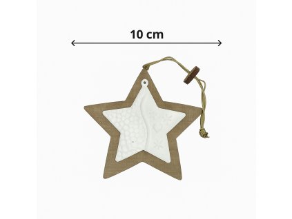 Hvězda dřevěná závěsná