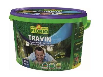 Produkt FLORIA Travin 8 kg – hnojivo pro hustý trávník bez plevelů