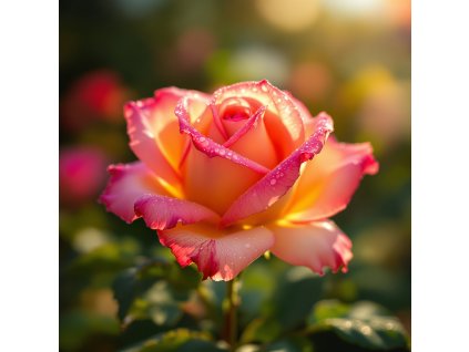 zahonova ruze rosa rumba pestrobarevny kvet