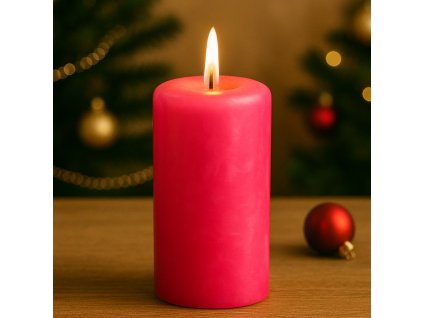 svicka-valec-cervena-15x6cm-klasicka-dekoracni-svicka