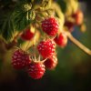 malinoostruzina rubus dorman red cervene plody na vetvi
