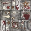 ZDEKOR středový ubrus = napron vánoce patchwork tisk 90x90cm (rozměr 90x90)