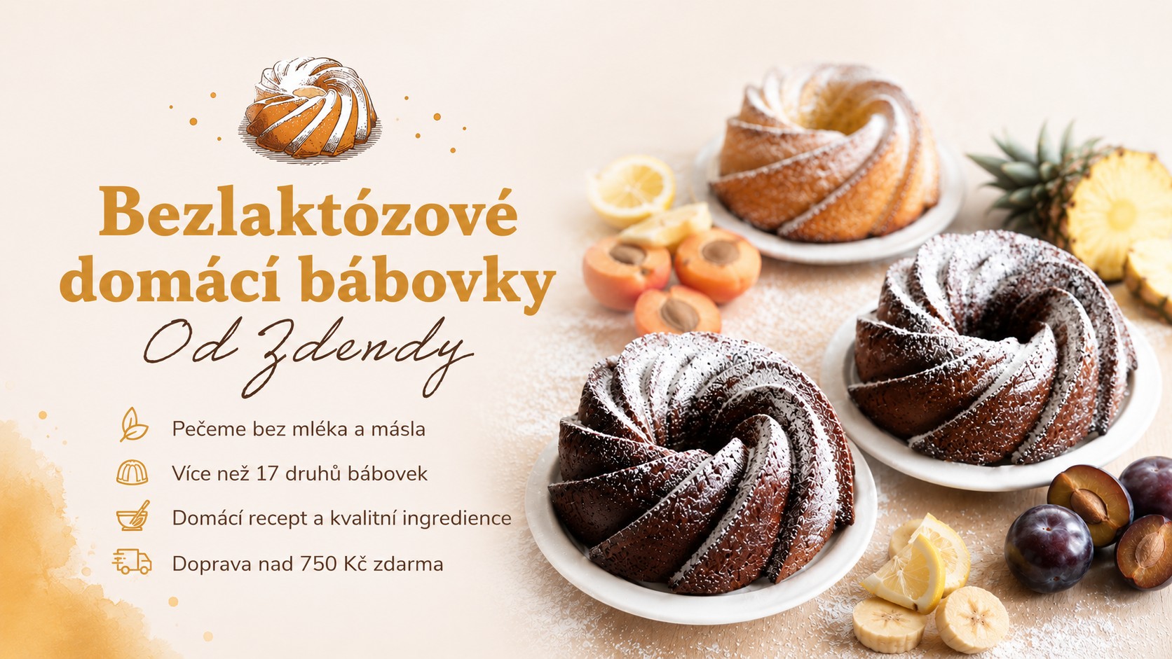 Zdendovy bezlaktózové domácí bábovky