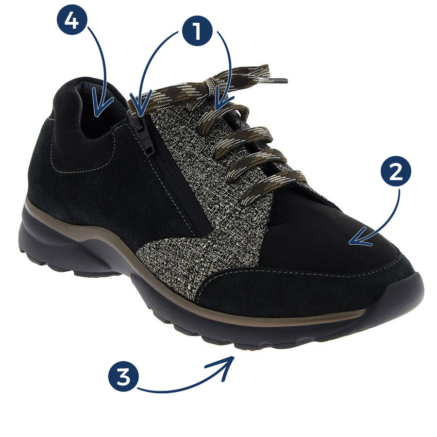 MARTA-zdravotní-sneaker-teniska-dámská-černá-PodoWell-6