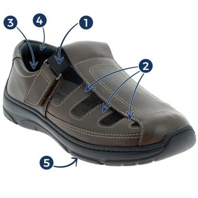 sandale-orthopedique-otis-marron-detail