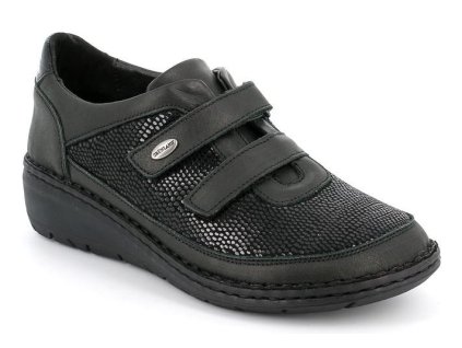NESI SC4029 dámská polobotka / sneaker pro širokou nohu dámská černá Grunland