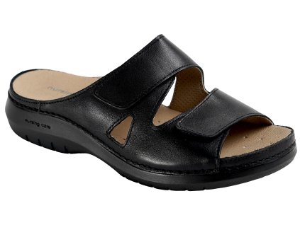 Nursing Care CRAVO C5711 komfortní pantofle dámské černé 2