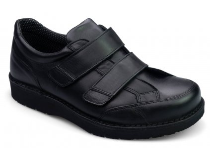 GENTLE A diabetická polobotka pánská černá Nursing Care