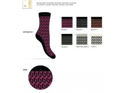 BOW PILE 6 dámská ponožka teplá barevná Enrico Coveri