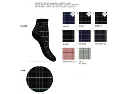 Dámské ponožky Elisa 306 barevné se vzorkem Enrico Coveri