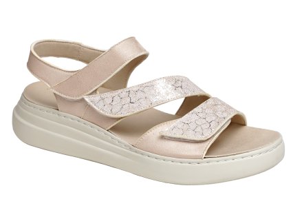 Nursing Care PAVIA C133F97 dámské sandály béžové lesklé 2