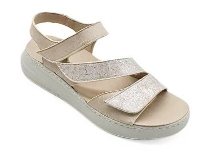 Nursing Care PAVIA C133F97 dámské sandály béžové lesklé 2