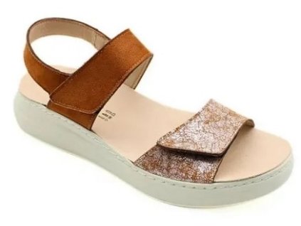 Nursing Care GARDA C133F99 dámské sandály camel lesklé 1