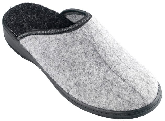 SOBREIRO filcová domácí pantofle unisex šedá WW201 Nursing Care
