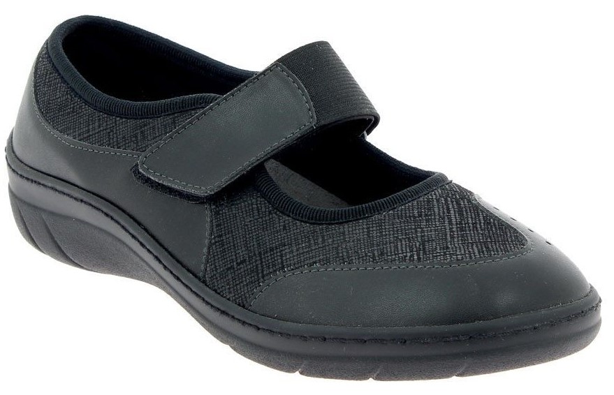VIRTUEL obuv pro širokou nohu černá PodoWell Velikost: 42