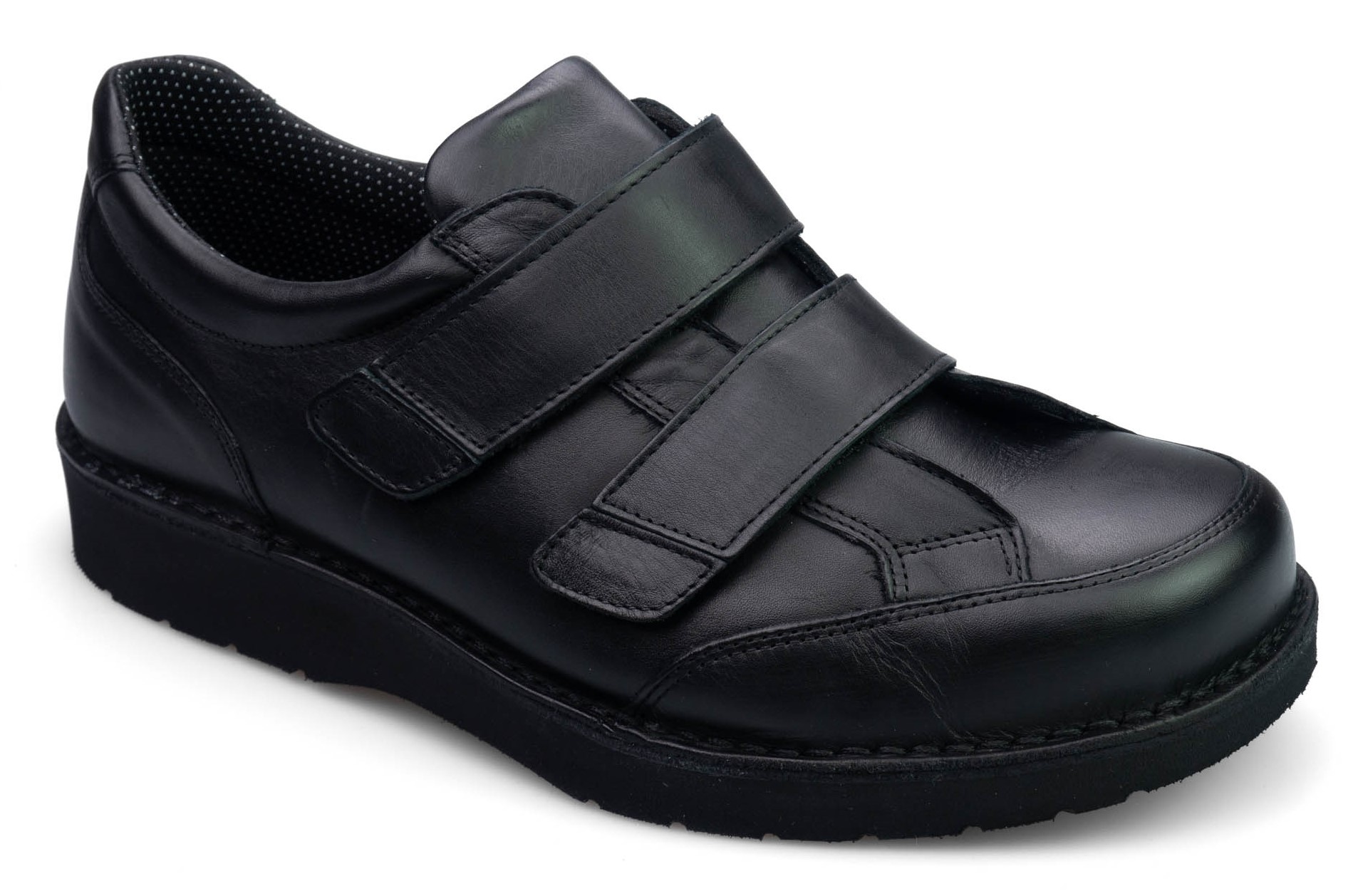 GENTLE B diabetická polobotka pánská černá D30B11 Nursing Care