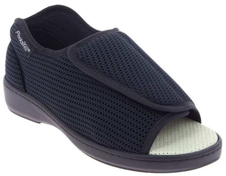 ABVILLE zdravotní obuv pro oteklé nohy unisex černá PodoWell