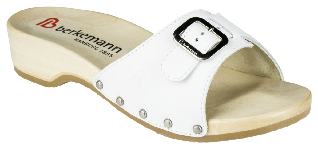 HAMBURG dřeváky dámské bílé 00110 100 Berkemann