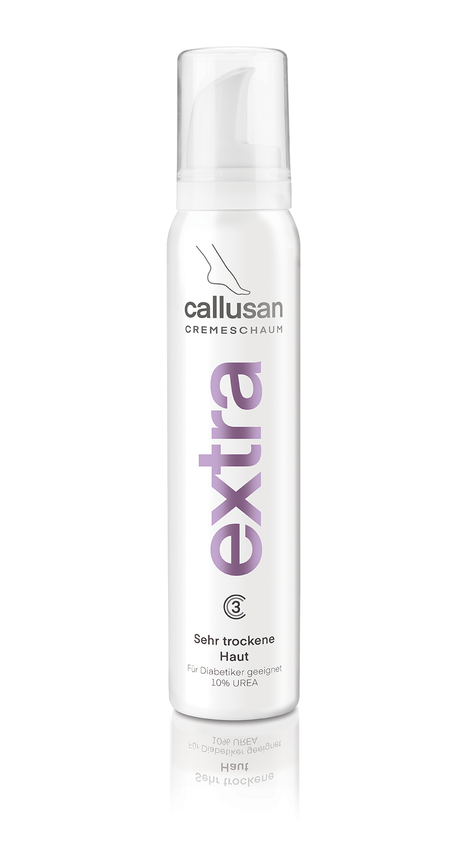 Krémová pěna na popraskané paty a tvrdou kůži EXTRA 125 ml Callusan Korektory: 40 ml
