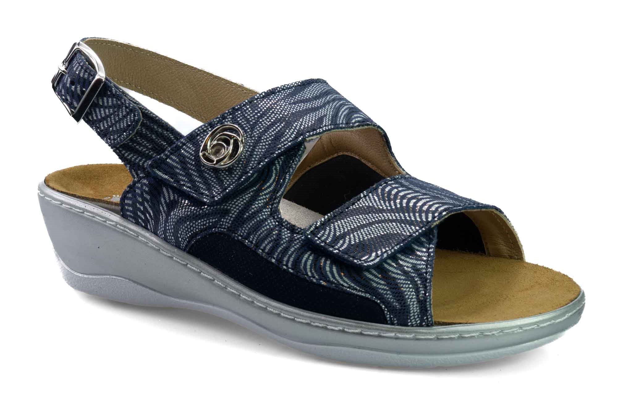 Sanofit DUAL A417 TNK modré sandály dámské halluxové