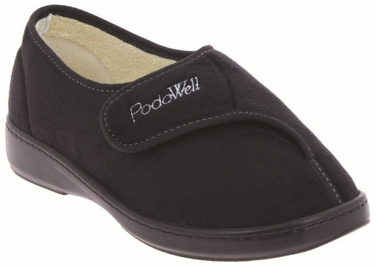 AMIRAL zdravotní domácí obuv unisex černá PodoWell Velikost: 45