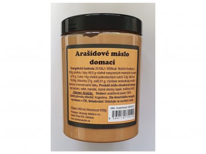 2909 arasidove maslo jemne 930g