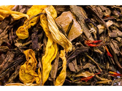 Květ v pustině s květem fíkové opuncie - zelený čaj (váha 50g)